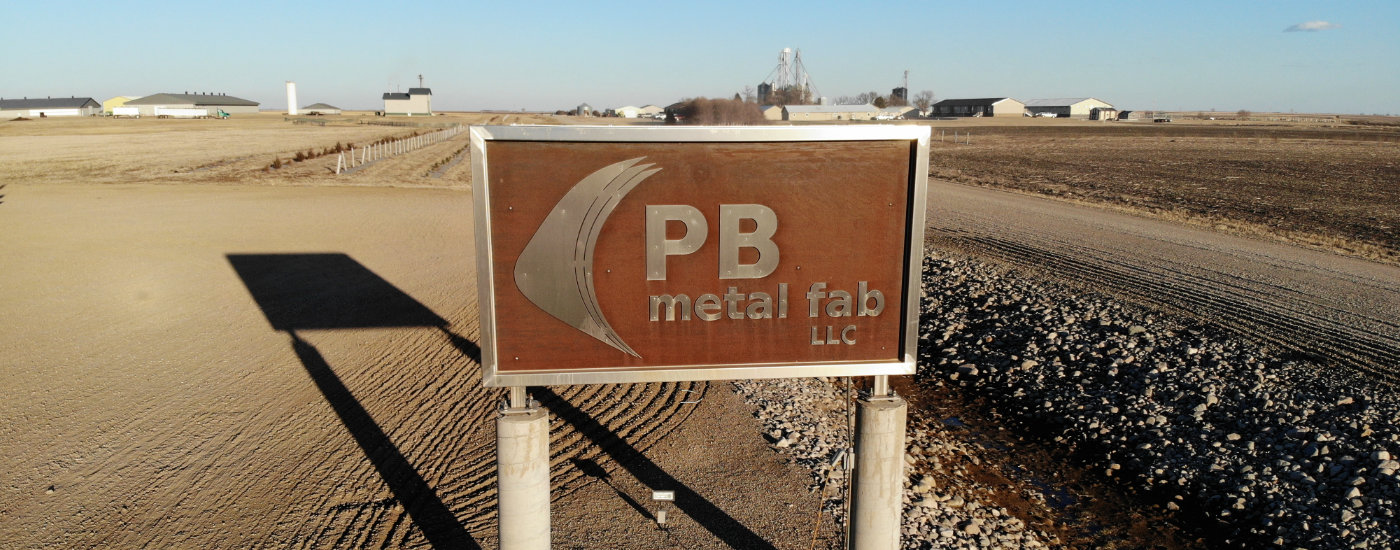PB Metal Sign